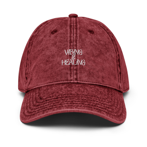Vibing & Healing Vintage Cap