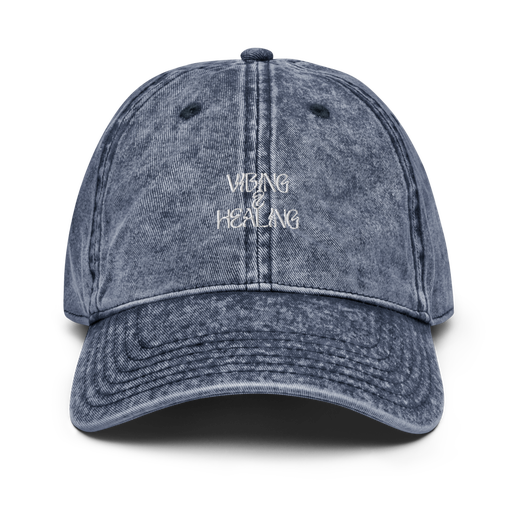 Vibing & Healing Vintage Cap